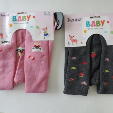 Колготки детские BABY (термо), арт. ZK-1027, в ассортименте - 1