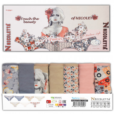 Трусы женские, NICOLETTA упак.7 шт. в ассортименте (713061) - 1