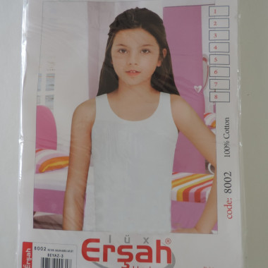 Майка нательная детская д-дев Ersach lux арт. 8001 р.3-8, цв.белый - 1
